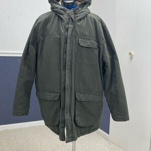 Outdoor Life Olive Hooded Field Jacket